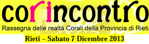 CORIncontro - Rieti sabato 7 Dicembre 2013