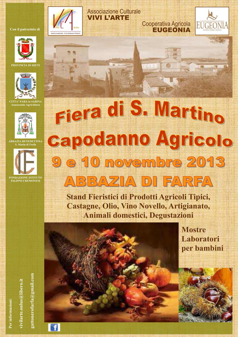 Fiera di San MARTINO - Farfa 9-10 novembre 2013